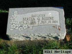 Bertha O. Bodine
