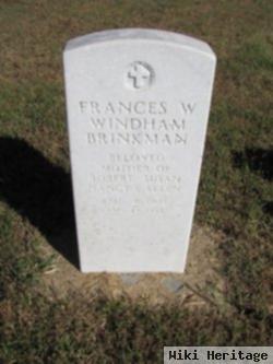 Frances W. Windham Brinkman