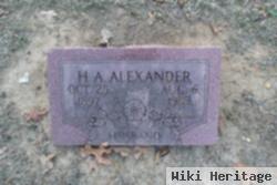 H A Alexander