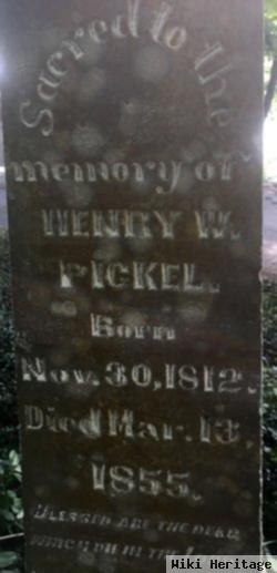 Henry Wilkerson Pickel