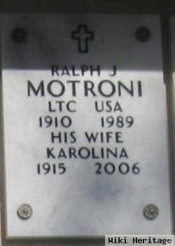 Lt Colonel Ralph J Motroni