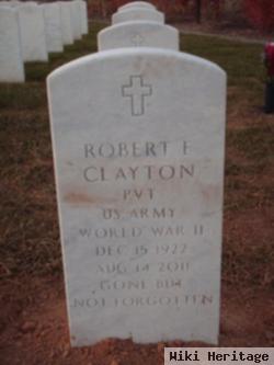 Pvt Robert E Clayton