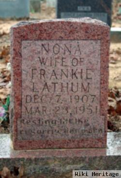 Nona Elizabeth Graham Lathum