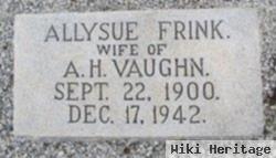 Alice Sue "allysue" Frink Vaughn