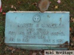Albert E Runge