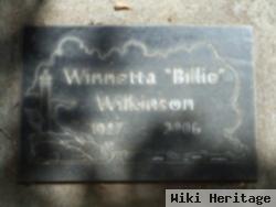 Winnetta "billie" Wilkinson