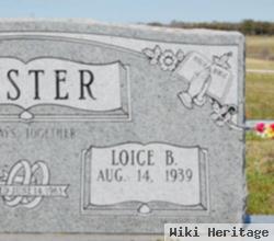 Loice B. Easter