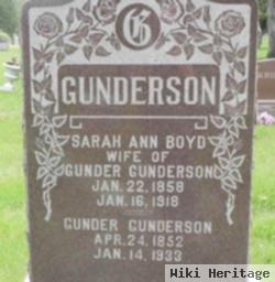 Sarah Ann Boyd Gunderson