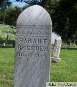 Sarah F Breeden