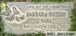 Barbara "nana" Dotson