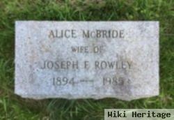 Alice Mcbride Rowley