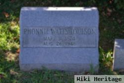 Alphonsa "phonnie" Watts Toulson