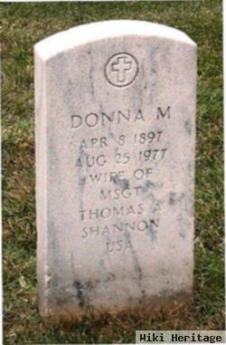 Donna M Shannon