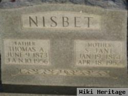 S Jane Throop Nisbet