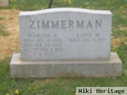 Mahlon Z Zimmerman