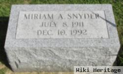 Miriam A Storch Snyder