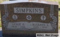 Leslie Edward Simpkins