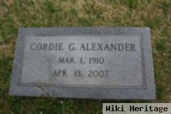 Cordie G Alexander