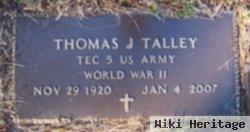 Thomas J Talley