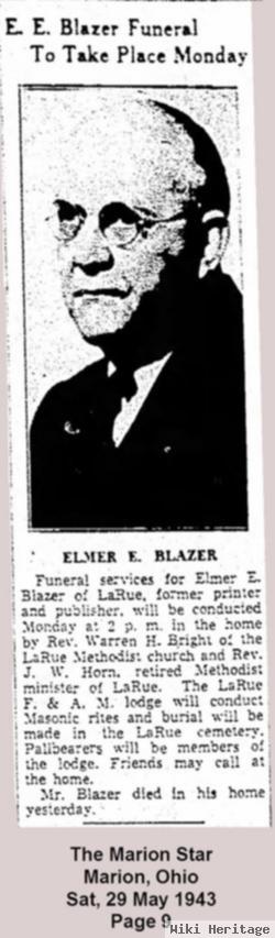 Elmer E Blazer