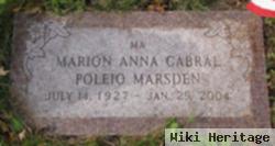 Marion Anna Cabral Marsden