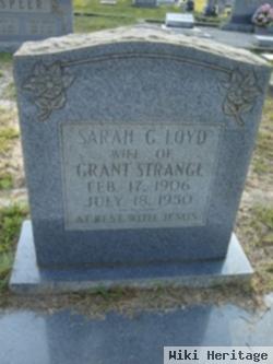 Sarah G. Loyd Strange