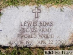 Pfc Lewis Sims