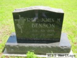 Rev John M. Benson