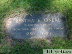 Bertha E. O'neal