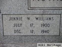 Jennie W Williams