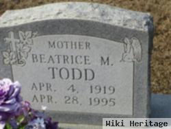 Beatrice M Todd