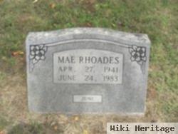 Martha Alice "mae" Horton Rhoades