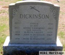 Minnie T Hanmore Dickinson