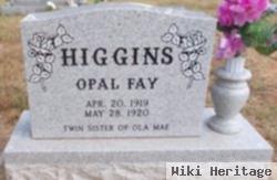 Opal Fay Higgins