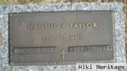 Nannie K. Taylor