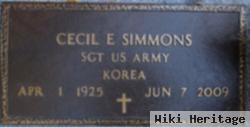 Sgt Cecil E. Simmons