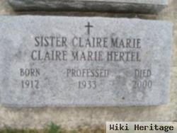 Sr Claire Marie (Claire Marie) Hertel