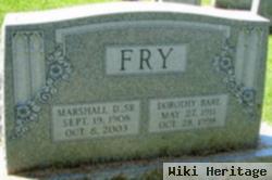 Marshall D Fry, Sr