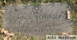 John E Robinson