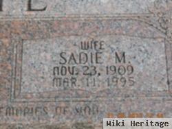 Sadie M White