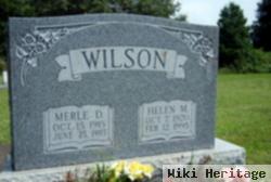 Merle D Wilson