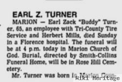 Earl Zack "buddy" Turner
