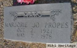 Marjorie Jo "marj" Propes