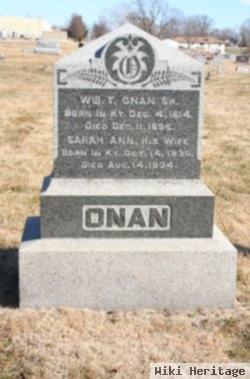 William T Onan, Sr