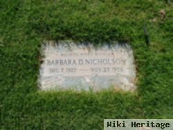 Barbara D Gregory Nicholson