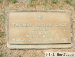 Thomas Lester Gage