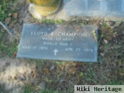 Lloyd Eugene Earl Champion