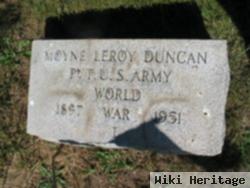 Pvt Moyne Leroy Duncan