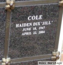 Haiden "jill" Dix Cole
