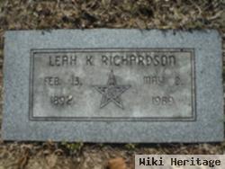 Leah Katherine Taylor Richardson